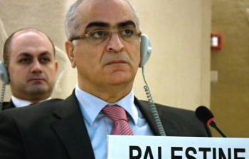 المندوب الدائم لدولة فلسطين لدى الأمم المتحدة إبراهيم خريشة