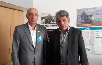 أبو نحل يجتمع مع رئيس لجنة فلسطين في البرلمان الأوروبي