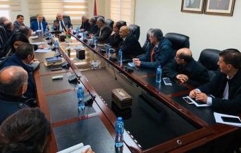 اجتماع وزيري المالية والاقتصاد مع ممثلي القطاع الخاص في فلسطين