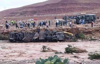 انقلاب حافلة في المغرب أدت لوفاة 17 شخص