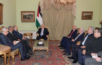الرئيس، محمود عباس يستقبل وزير الخارجية العراقي محمد علي الحكيم