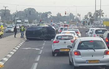 إصابات جراء حادث سير بالرملة