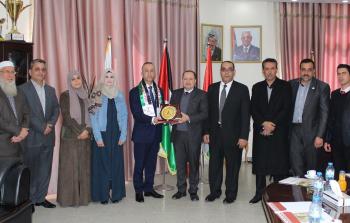 جامعة الأقصى تستقبل وفداً من ائتلاف شباب فلسطين