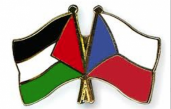 علم فلسطين والتشيك