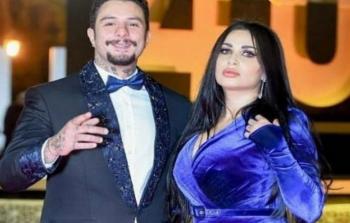 أحمد الفيشاوي وزوجته ندى كامل