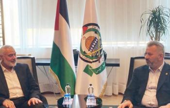 اجتماع هنية مع رئيس لجنة فلسطين في البرلمان التركي