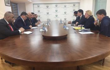الرجوب يبحث سبل تعزيز التعاون مع وزارة الشباب والرياضة الأوزبكية
