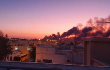 شاهد فيديو حريق في شركة ارامكو بمحافظة بقيق في السعودية