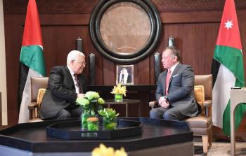 الرئيس محمود عباس والعاهل الأردني عبد الله الثاني