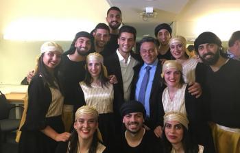 الفنان محمد عساف مع فرقة الزبابدة 