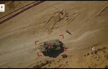 شاهد استهداف سرايا القدس لدبابات الاحتلال بالطائرات المسيرة على حدود غزة