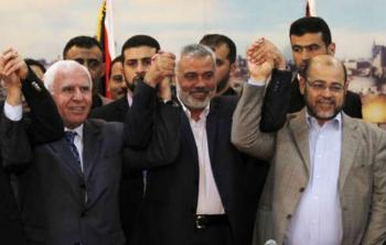 قادة في حركة حماس وفتح -تعبيرية-