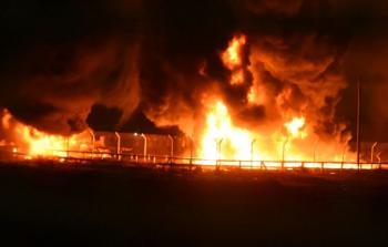 صورها نشرها جيش الاحتلال الإسرائيلي لاقتحام الشبان الفلسطينيين معبر كرم أبو سالم شرق رفح جنوب قطاع غزة