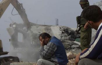 هدم مبانٍ فلسطينية على يد قوات الاحتلال- أرشيفية