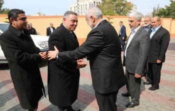 استقبال حركة حماس للوفد المصري في غزة -ارشيف-