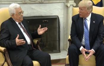 الرئيس الأمريكي دونالد ترامب والرئيس الفلسطيني محمود عباس -ارشيف-