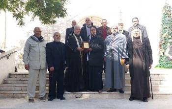 لجنة التواصل الجماهيري والإصلاح العامة تزور دير اللاتين لتهنئة المسيحيين بأعيادهم