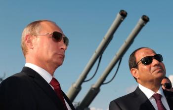الرئيس المصري عبد الفتاح السيسي ونظيرة الروسي  فلاديمير بوتين