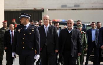 رئيس الوزراء رامي الحمدالله يزور وزارة الداخلية في غزة