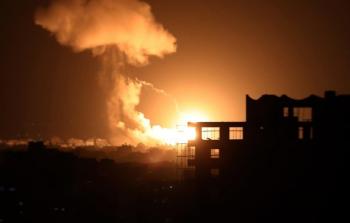 صورة من القصف الإسرائيلي الليلة