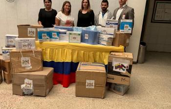 سفارة فلسطين توزع مساعدات طبية لمستشفيات فنزويلا