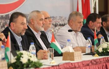 خلال لقاء عقدته حركة حماس في غزة مع قادة الفصائل الفلسطينية
