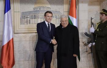 الرئيس عباس يستقبل نظيره الفرنسي إيمانويل ماكرون في رام الله