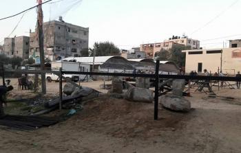 بدء مشروع إعادة إعمار مسجد أسامة بن زيد شرق غزة
