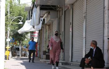 جانب من الإغلاق في محافظة الخليل