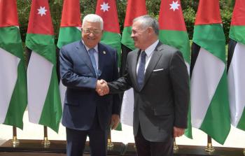  الرئيس محمود عباس والعاهل الاردني الملك عبد الله في عمان اليوم