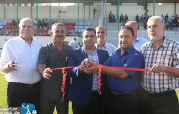 هنية يفتتح ملعب اليرموك التاريخي بصحبة رئيس بلدية غزة