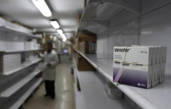 مخزن للأدوية لدى وزارة الصحة في قطاع غزة