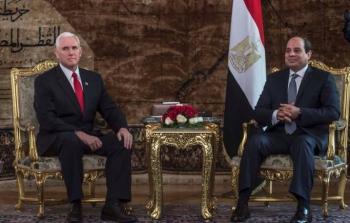  نائب الرئيس الأميركي مايك بنس والرئيس المصري عبد الفتاح السيسي