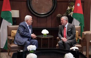العاهل الاردني الملك عبد الله الثاني والرئيس محمود عباس