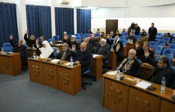 جلسة المجلس التشريعي الفلسطيني بغزة