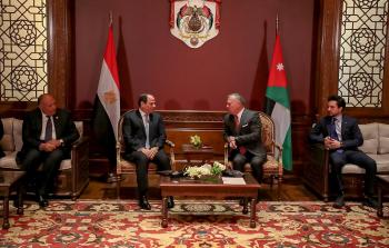 اجتماع ملك الأردن مع الرئيس المصري في عمان