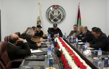 اجتماع قيادة الشرطة بغزة مع القوى حول حادثة تلفزيون فلسطين