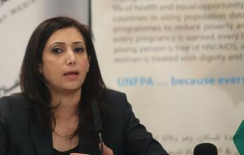 علا عوض رئيس جهاز الاحصاء الفلسطيني - أرشيفية -