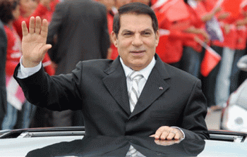 زين العابدين بن على الرئيس التونسي المخلوع 