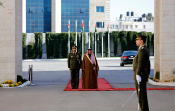 مراسم استقبال سفير الكويت المعتمد لدى فلسطين عزيز الديحاني
