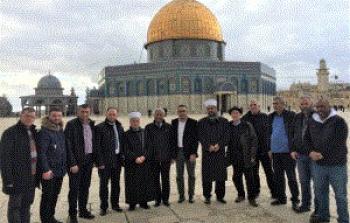 مفتي القدس يؤكد أهمية زيارة المسلمين وعلمائهم لمدينة القدس المحتلة.JPG