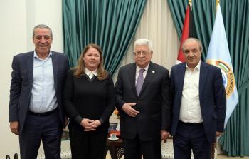 الرئيس عباس يستقبل زوجة الأسير مروان البرغوثي