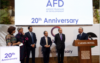 رئيس الوزراء الفلسطيني محمد اشتية  خلال الاحتفال بالذكرى 20 على انطلاق عمل الوكالة الفرنسية للتنمية في فلسطين