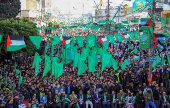 مهرجان حماس في ذكرى انطلاقتها بغزة اليوم