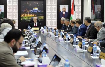 اجتماع مجلس الوزراء الفلسطيني في رام الله