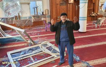 الاحتلال يلحق دمارا بمسجد الودود شرق غزة