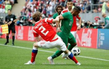 تقدُم المنتخب الروسي على نظيره السعودي 1-0 بافتتاح مونديال روسيا 2018