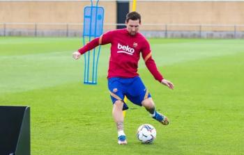 ليونيل ميسي يعود لتدريبات برشلونة