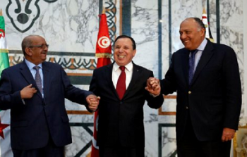 اجتماع ثلاثي لوزراء خارجية تونس ومصر والجزائر .