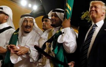 الرئيس الأمريكي دونالد ترامب خلال أول زياره له إلى السعودية -ارشيف-